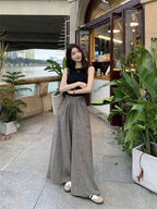 Summer Women's Fashion Slimming Cute Matching Set Conceal Meat Two-Piece Set Cool plus Size Age-Defying Chinese Brand