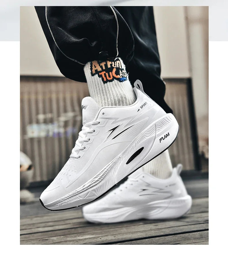 Mens Running Shoes Pro Training Mesh Breathable Flat Sneakers 2024 Trendy Couple Tennis Shoes for Men and Women Big Size