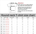 Los Angels Low Classic Letter 32 Printed Men's Round Neck Short Sleeve Comfortable Breathable Speed Drying Harajuku Street
