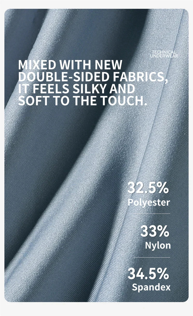 MiiOW Dry Breathable Summer Men's Panties Set Seamless Sexy Men Underwear Boxers Cotton Crotch Man Underpants Male Boxer Briefs