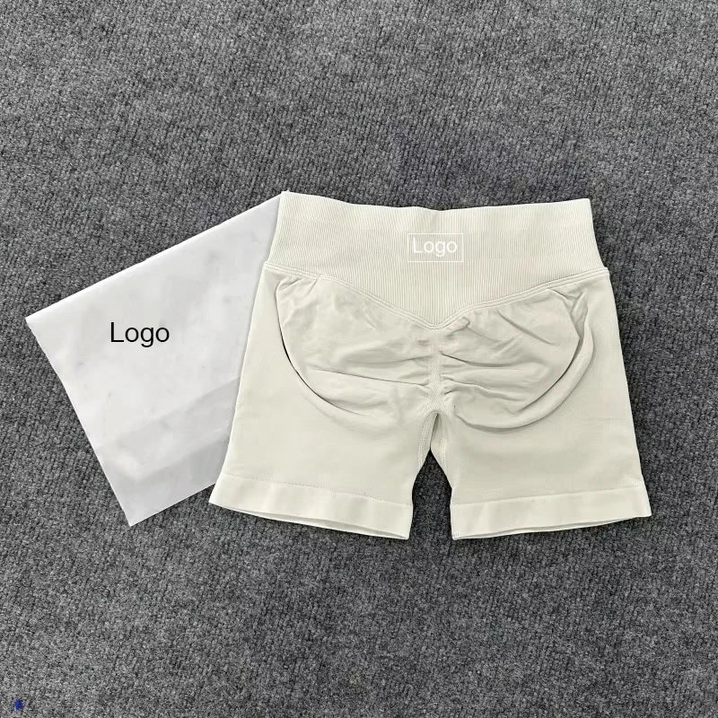 Impact With Logo Women Backless Bra & Sports Shorts Sexy Female Seamless Yoga Tops Sportswear Leggings and Bra Underwear Clothes