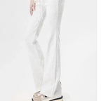 Women's Wide Leg Pants Lady's Draswtring Sweet Y2K Pink Flare Pant Boot Cut Female Long Trousers Casual Chic Matching Sweatpants