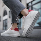 YRZL Men White Shoes Couple Casual Skateboard Shoes Comfortable Sneakers Lightweight Walking Women Tenis Shoes Plus Size 36-46