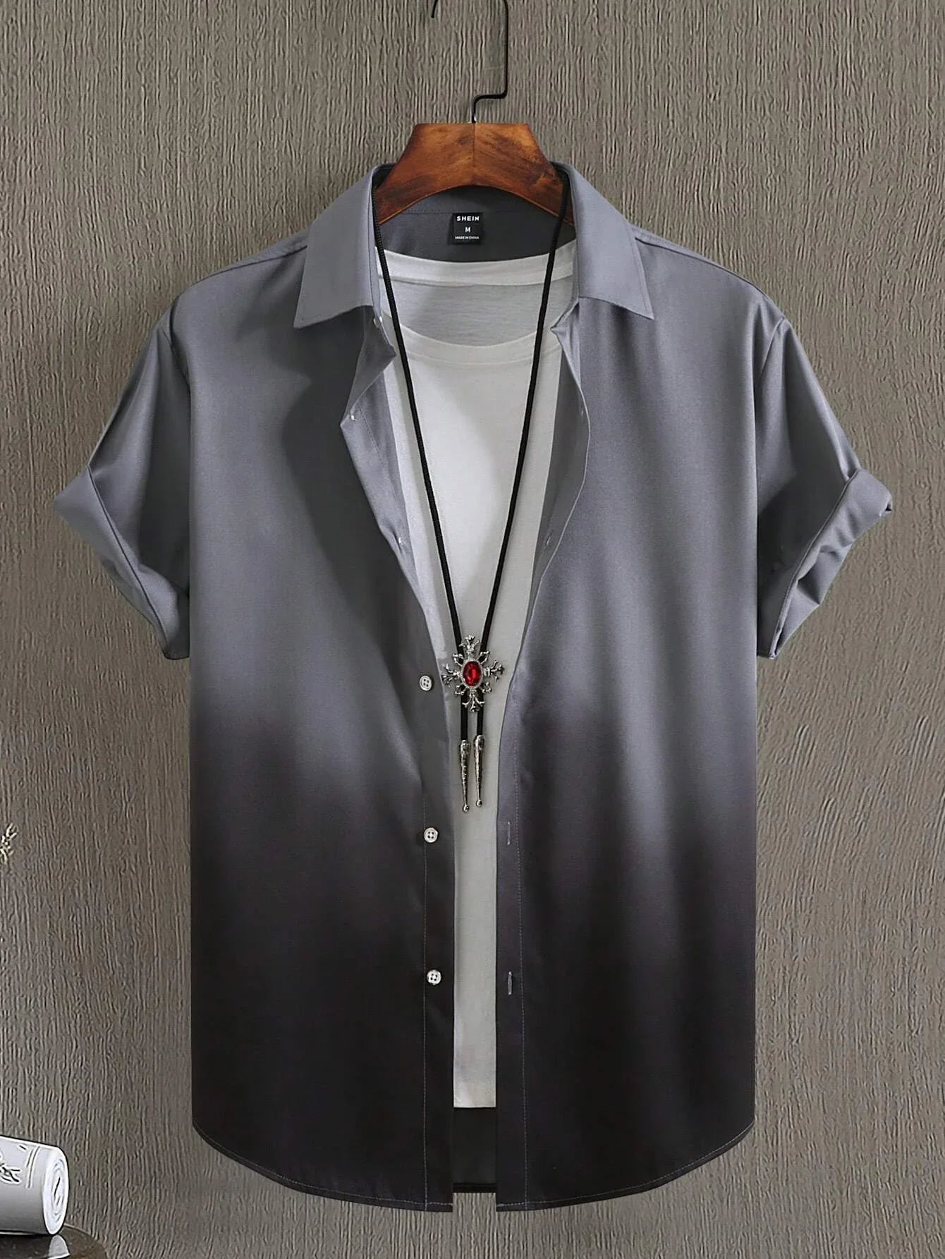 Men's Shirt Summer Clothing Gradient Design Graphic 3D Print Shirts Short Sleeve Tops Streetwear Loose Casual Hawaiian Shirts