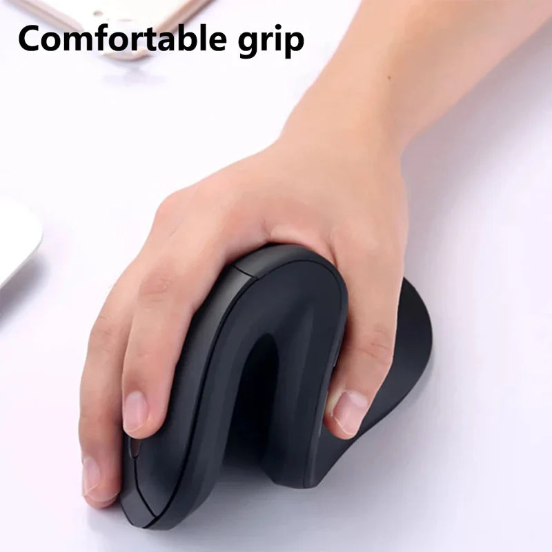 Warvank U1 Vertical Wireless Mouse Rechargeable Silent Office Mice Ergonomics DPI Adjustable For Laptop PC Computer Office Home