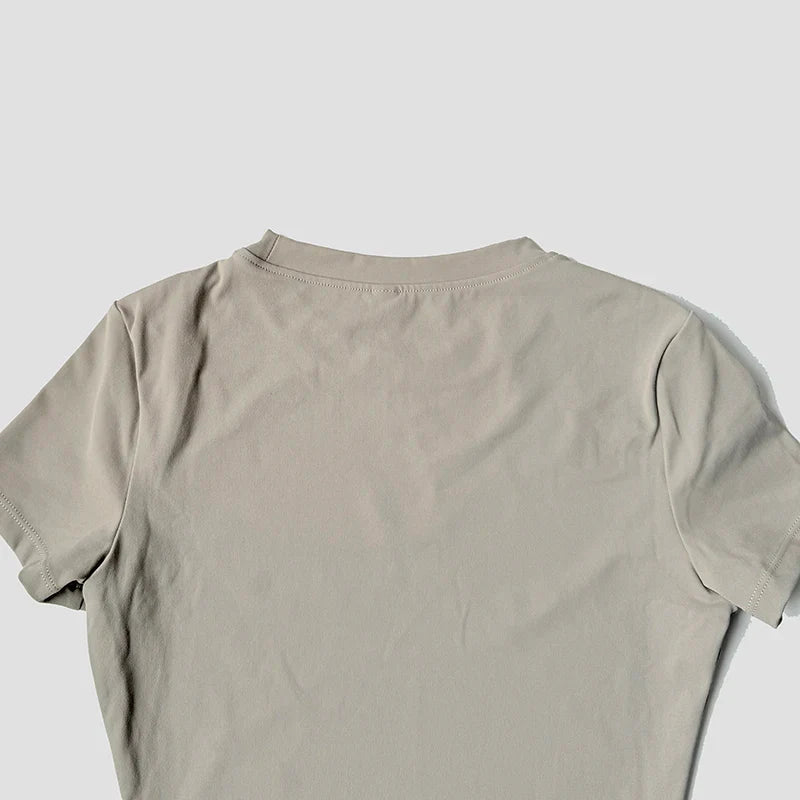 WAREBALL Sports Tops Quick-drying Ladies Tank Top Fitness Running Yoga Short Sleeve Elastic Breathable Yoga T-Shirt For Women