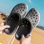 Hot Sale Large Size Men's Vacation Beach Sandals Leisure Garden Multifunctional Shoes　Indoor Home Slippers 39-45#