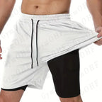 Men's sports shorts, spider print compression shorts, informal, training, running, 2-in-1, Y2K order shipped directly