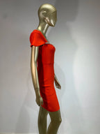 Women Celebrity Sexy Square Collar Black Red Mini Bodycon Bandage Dress 2024 Knitted Elegant Evening Club Party Outfit