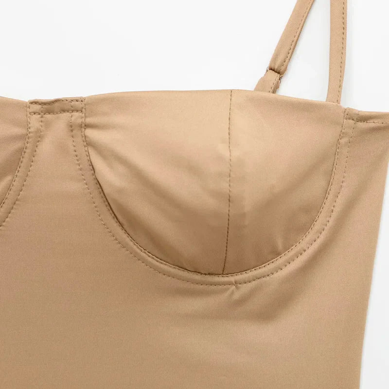 TRAF Woman 2025 Bodysuits Corset Off Shoulder Bodysuits Sexy Lingerie Summer Sleeveless Smooth Slimming Body Backless One Piece