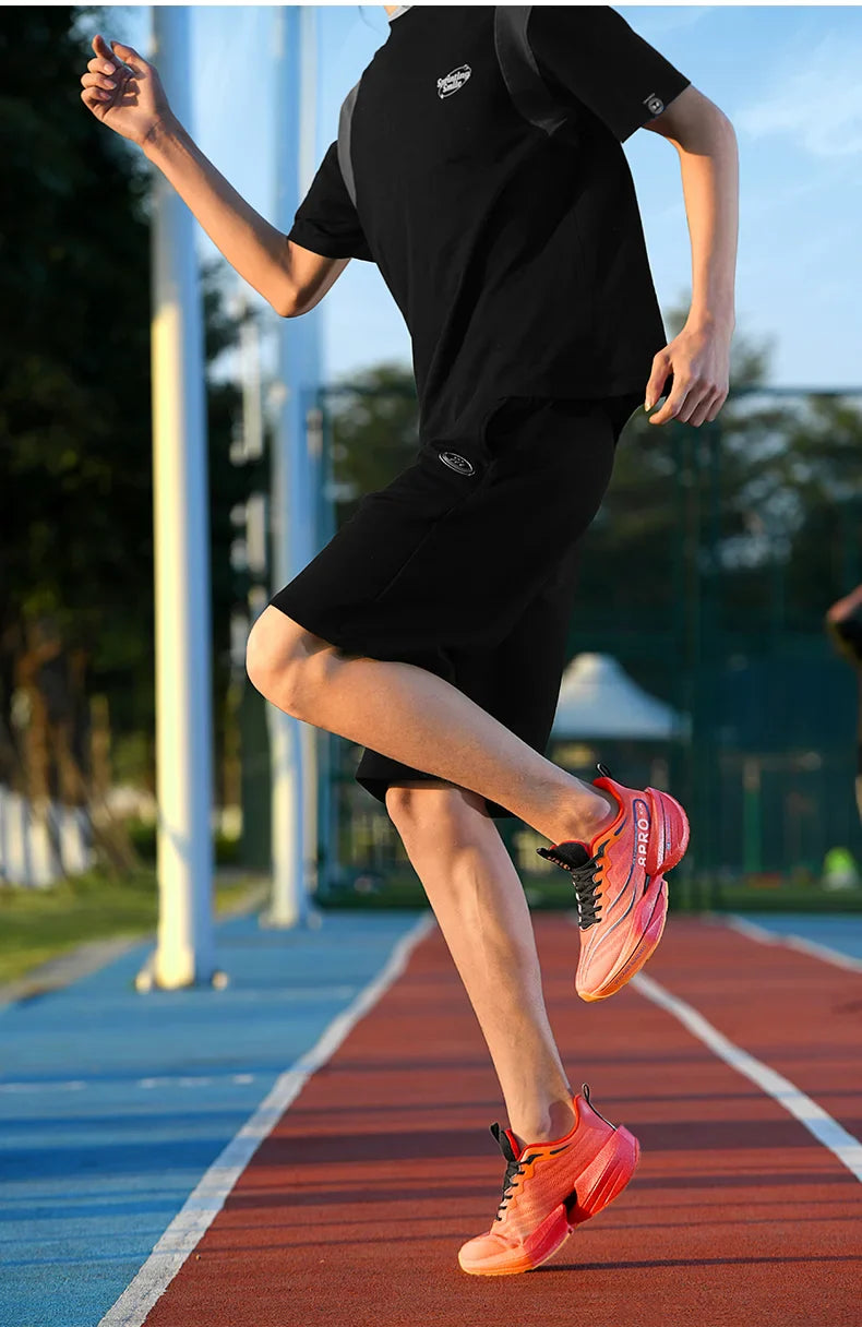 NEW Sports Running Shoes Men Marathon Breathable Comfortable Women Athletic Training Outdoor Sneakers Air Cushion Carbon Plate