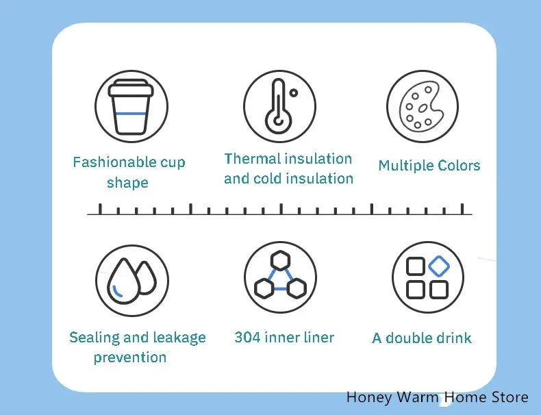 Tyeso Stainless Steel Coffee Cup Cold And Hot Double-layer Insulated Cup Tumbler Thermo Water Bottle Car Travel Mug Vacuum Flask