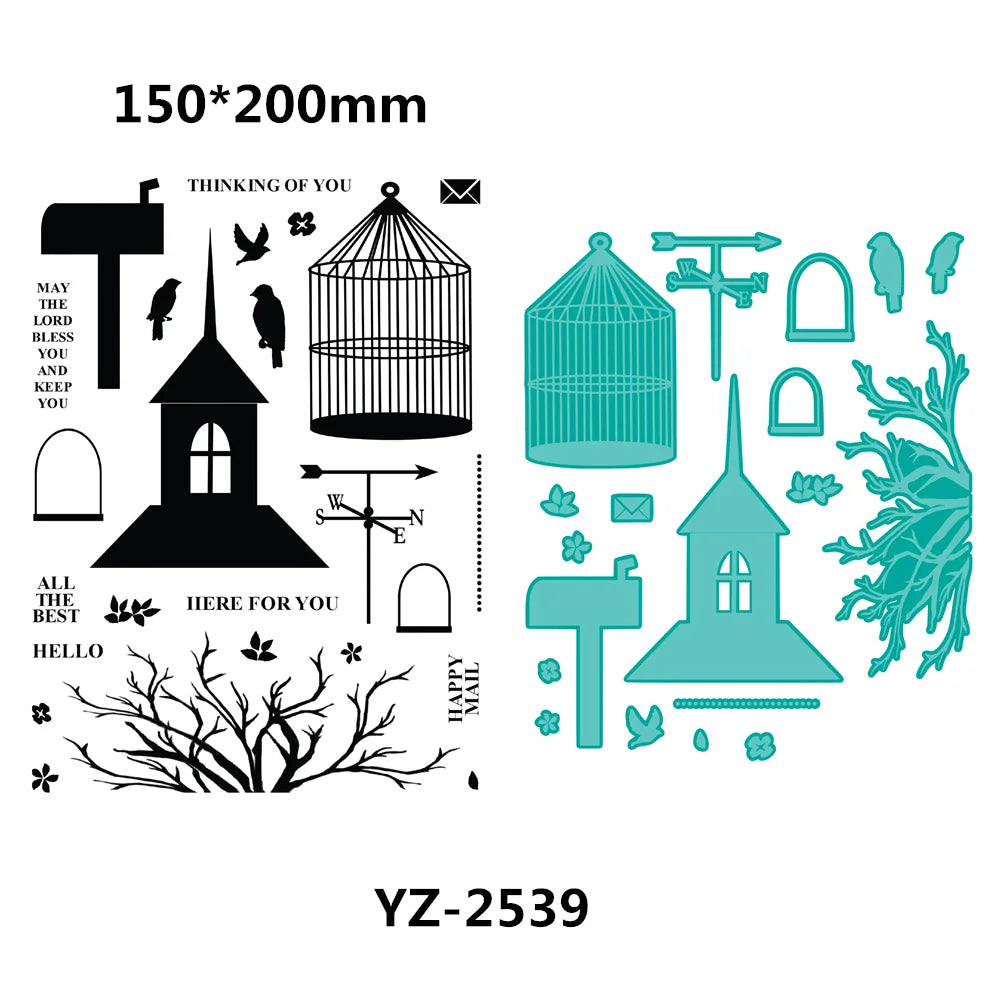 Daily Grind Autumn Bears Occasion Flowers Sunshine 2024 Newest Cutting Dies Clear Stamp Stencil for Scrapbooking Paper Making