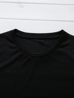 Women's Summer Loose Cross faith Print Round Neck Short Sleeve Pocket Comfortable Casual Plus Size Dress