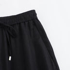 TRAF Women Fashion Spring Summer Lace-up Linen Blended Straight Pants Pocket Office Lady Chic High Waist Trousers Mujer