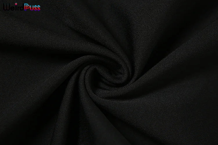 Weird Puss Party Strapless Dress Women Patchwork Mesh Summer Trend Sleeveless Midnight Sexy Hip Mini Bodycon Skinny Clubwear