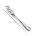 Flatware Dinner Forks Stainless Steel Fruit Forks Fine Flatware Silverware Forks for Home Restaurant Office School and More