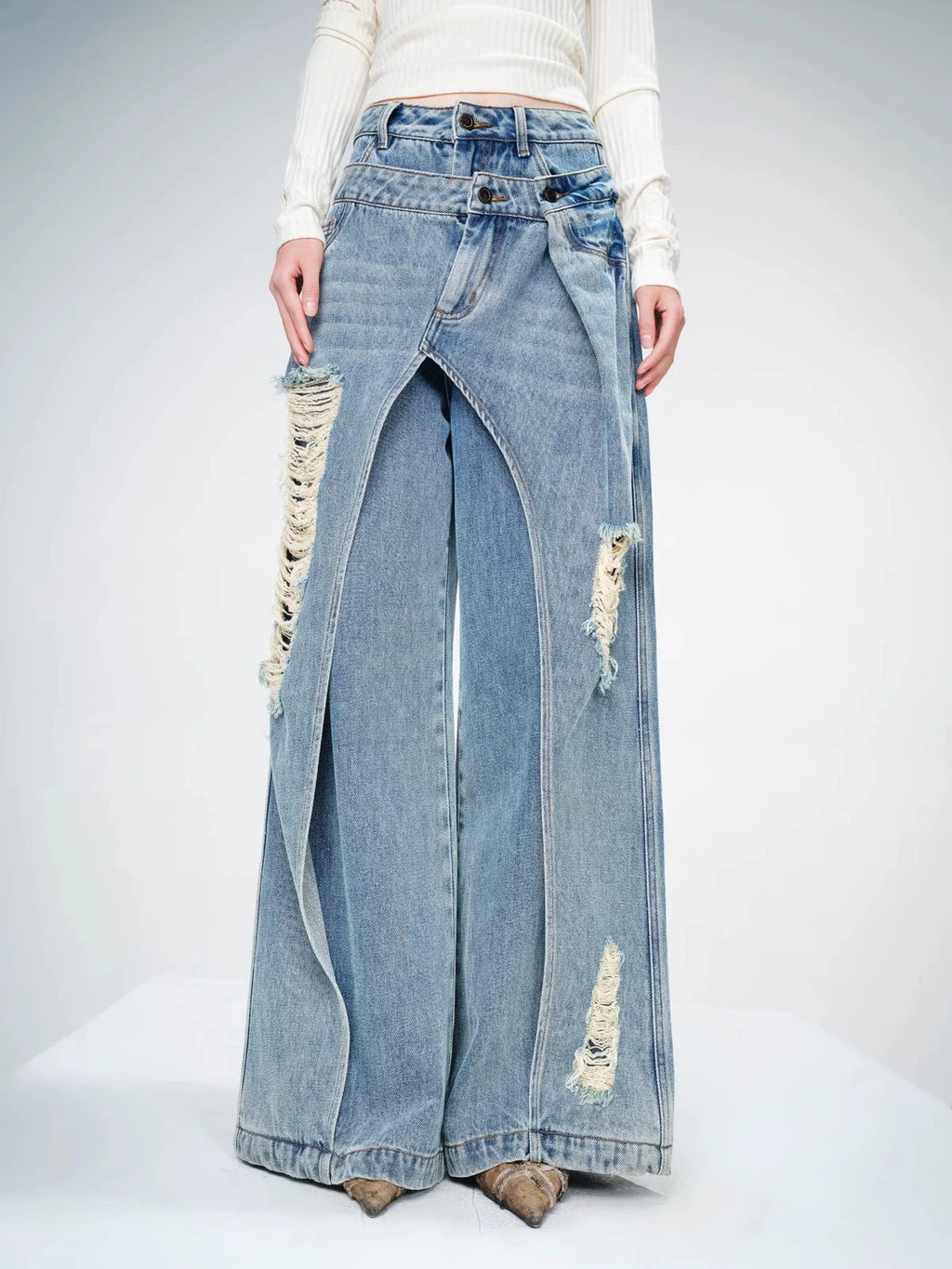 Women's Jeans Harajuku Y2k Japanese 2000s Style 90s Aesthetic Baggy Denim Trousers Punk Jean Pants Vintage Trashy Clothes 2025