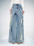Women's Jeans Harajuku Y2k Japanese 2000s Style 90s Aesthetic Baggy Denim Trousers Punk Jean Pants Vintage Trashy Clothes 2025