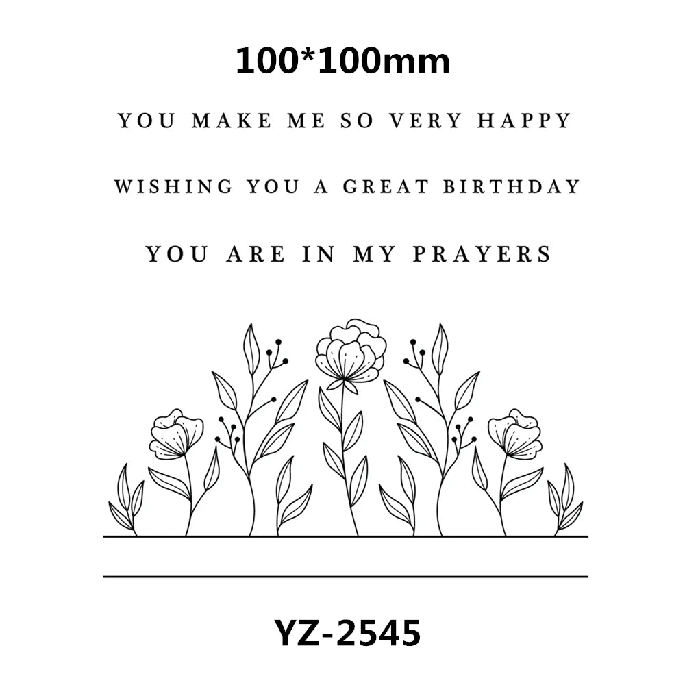 Daily Grind Autumn Bears Occasion Flowers Sunshine 2024 Newest Cutting Dies Clear Stamp Stencil for Scrapbooking Paper Making