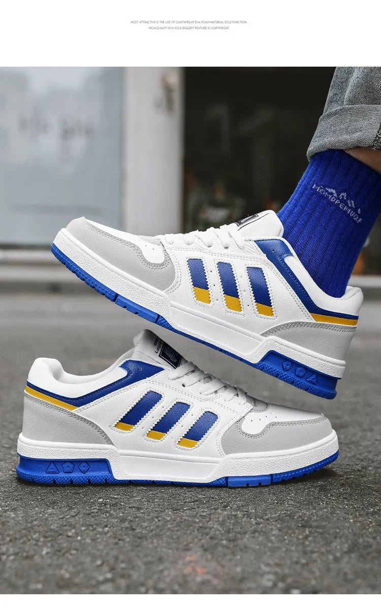 New lace-up breathable sports casual shoes for women classic low top student round head non-slip shoes for men