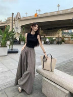 Summer Women's Fashion Slimming Cute Matching Set Conceal Meat Two-Piece Set Cool plus Size Age-Defying Chinese Brand