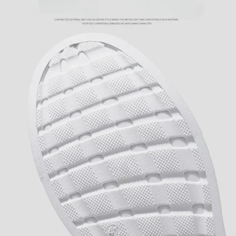 Casual Shoes Loafers British Leather Sneakers Flats Shoes Classic Men Leather Shoes Spring Summer New Trendy Designer Loafers