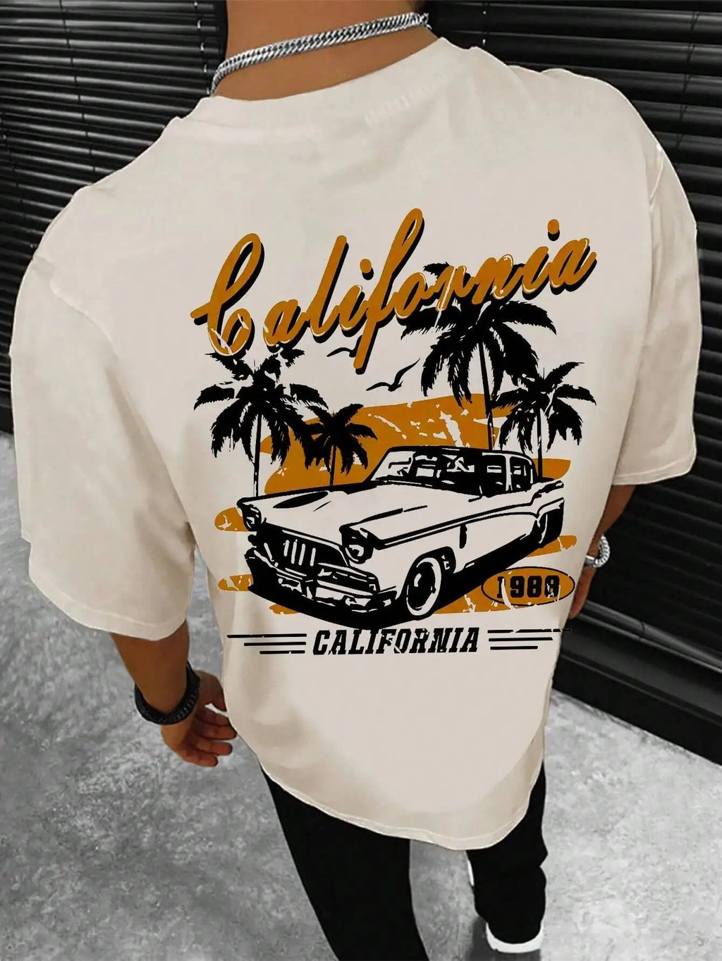 California Extreme Sports Racing Competitions T-Shirt Men Fashion Cotton Clothes Summer T-Shirts Hip Hop Oversized Casual Tops