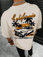 California Extreme Sports Racing Competitions T-Shirt Men Fashion Cotton Clothes Summer T-Shirts Hip Hop Oversized Casual Tops