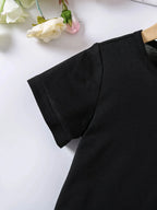 Girl's casual jumpsuit is soft and comfortable, stylish, simple and breathable A-line skirt | Love butterfly print dress