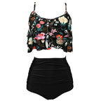 Swimwear For Women Plus Size Bikinis Sets Sexy Bikini Wave Solid Cup Split Cover-up Swimsuit Bathing Suit Women's Swimsuit 2023