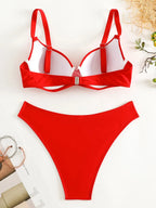Underwired Bra Cup Brazilian Bikini Female Swimsuit Women Swimwear Two-pieces Bikini Set Push Up Bather Bathing Suit Swim Lady