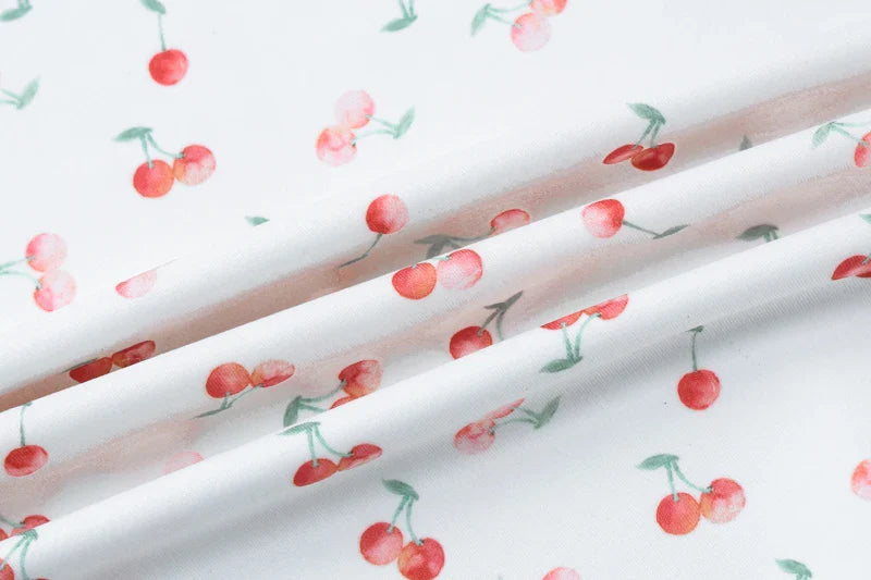 Hugcitar 2024 Cherry Print Straps Backless Draped Sexy Bodycon Mini Dress Summer Women Elegant Clothes Birthday Party Vacation