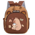 Children Capybara School Bag Cute Fashion Boy Girl Backpack Kids Kindergarten Rucksack Baby Gift