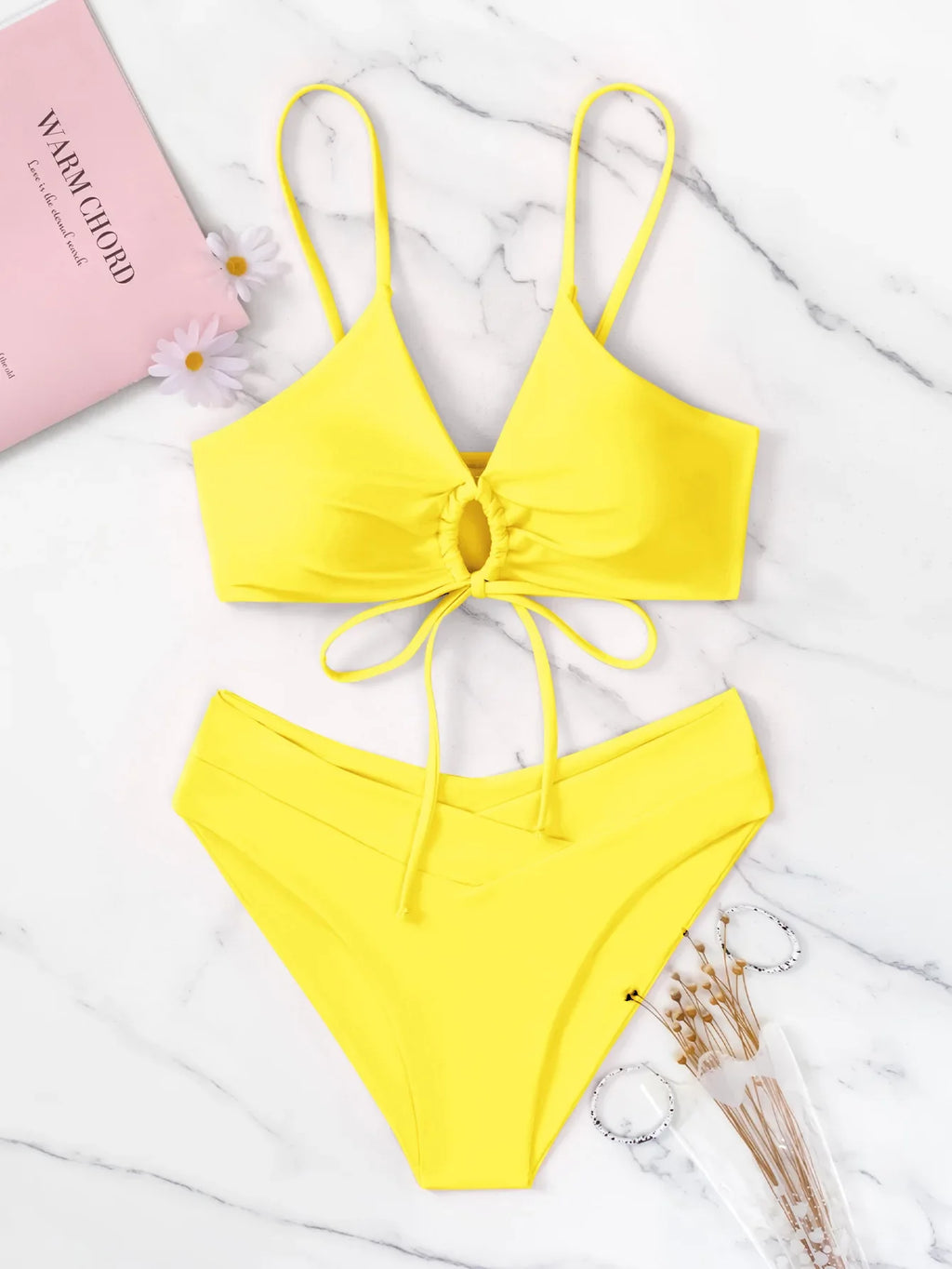 Summer Women's Leopard Patchwork Swimsuit Sexy Back Cross Lace-Up Swimwear High Waist Bikini Set Push Up Bathing Suit Beachwear