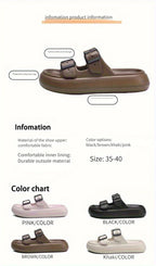 Hot Summer Outer Wear, Soft-Soled, Lightweight, Thick-Soled, Non-Slip, Wear-Resistant Beach Sandals for Women