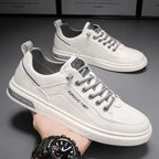Trendy Versatile Cloth Shoes Men's Spring New Breathable White Shoes Men's Sports and Leisure Board Shoes Trendy Shoes