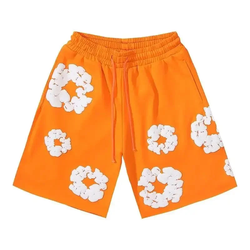 Fashion Pants Men's and Women's American Kapok Floral Pants Breathable and Quick-drying Best Fashion Daily Casual Shorts