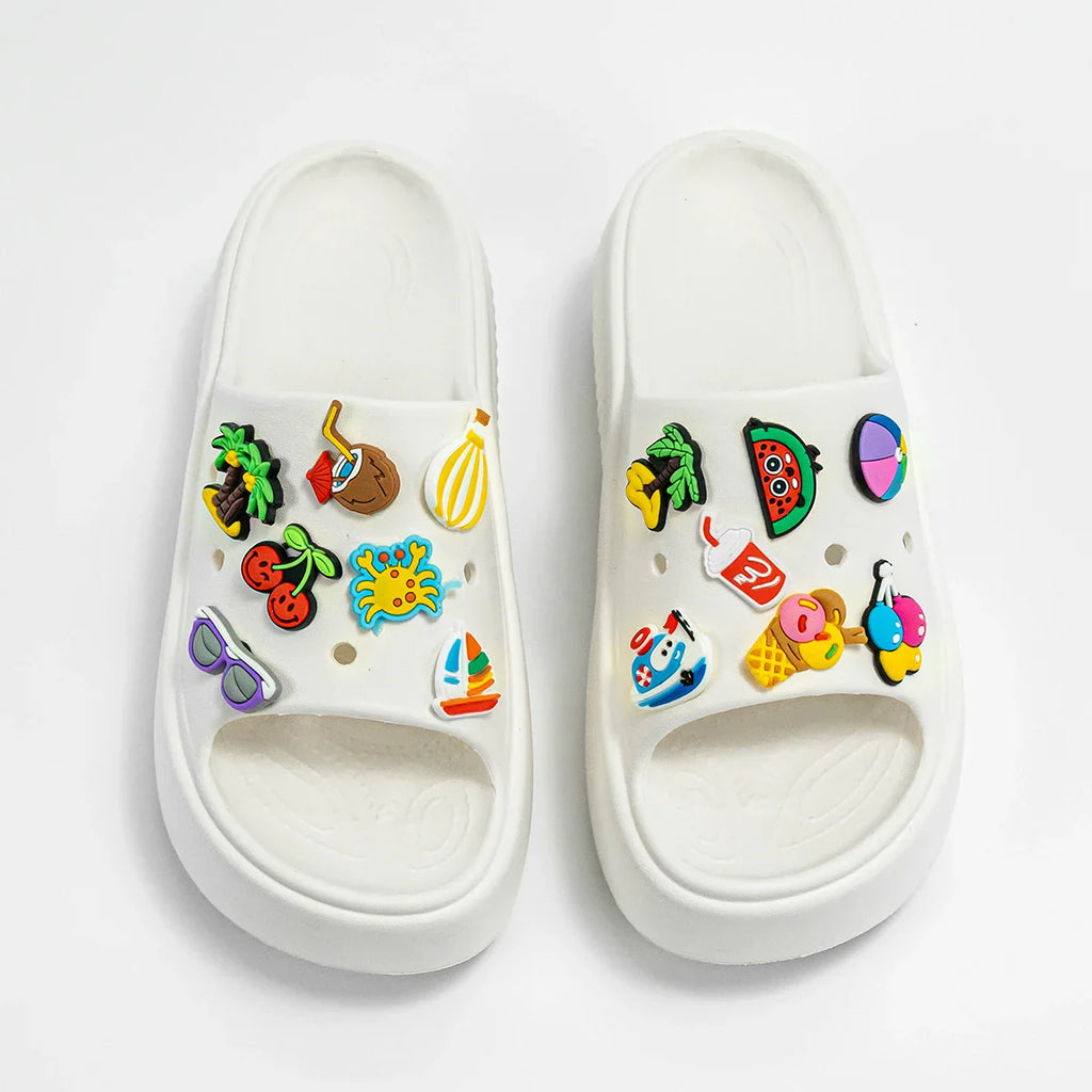 Fashionable and Versatile Cartoon Summer Beach Sandals Outdoor Thick-Soled Heightening Sandals E20