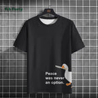 Funny Pattern Men's T-Shirt Cute Cartoon Goose Print Short Sleeve T-Shirt Loose O Neck Top Summer Men's Outdoor Casual Clothing