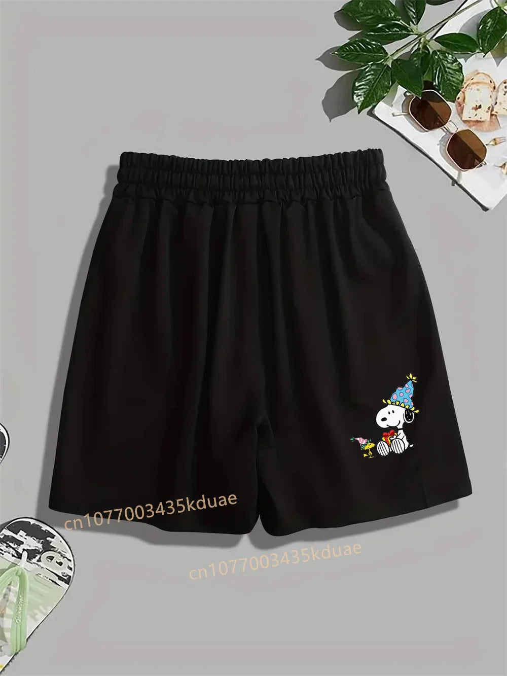 New Funny Snoopy Printed Street Shorts Boy's Girl's Men's Women's Casual Shorts Summer Couple Cartoon Sports Shorts Beach Pants