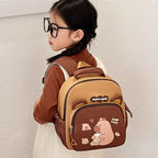 Children Capybara School Bag Cute Fashion Boy Girl Backpack Kids Kindergarten Rucksack Baby Gift