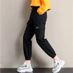 Cool Cargo Pants Women Casual Harajuku  Joggers High Waist Loose Female Hip Hop Trousers Korean Punk Pants Funny Capri Femme