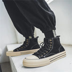 Classic Fashion Skateboarding Shoes for Men Women Comfy Suede Leather High Top Sneakers Men Height-increasing Platform Sneakers