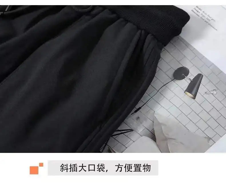 down Bottoming down Cotton Pants Women's New Loose High Waist down Wadded Trousers Women's Fashion Autumn and Winter New