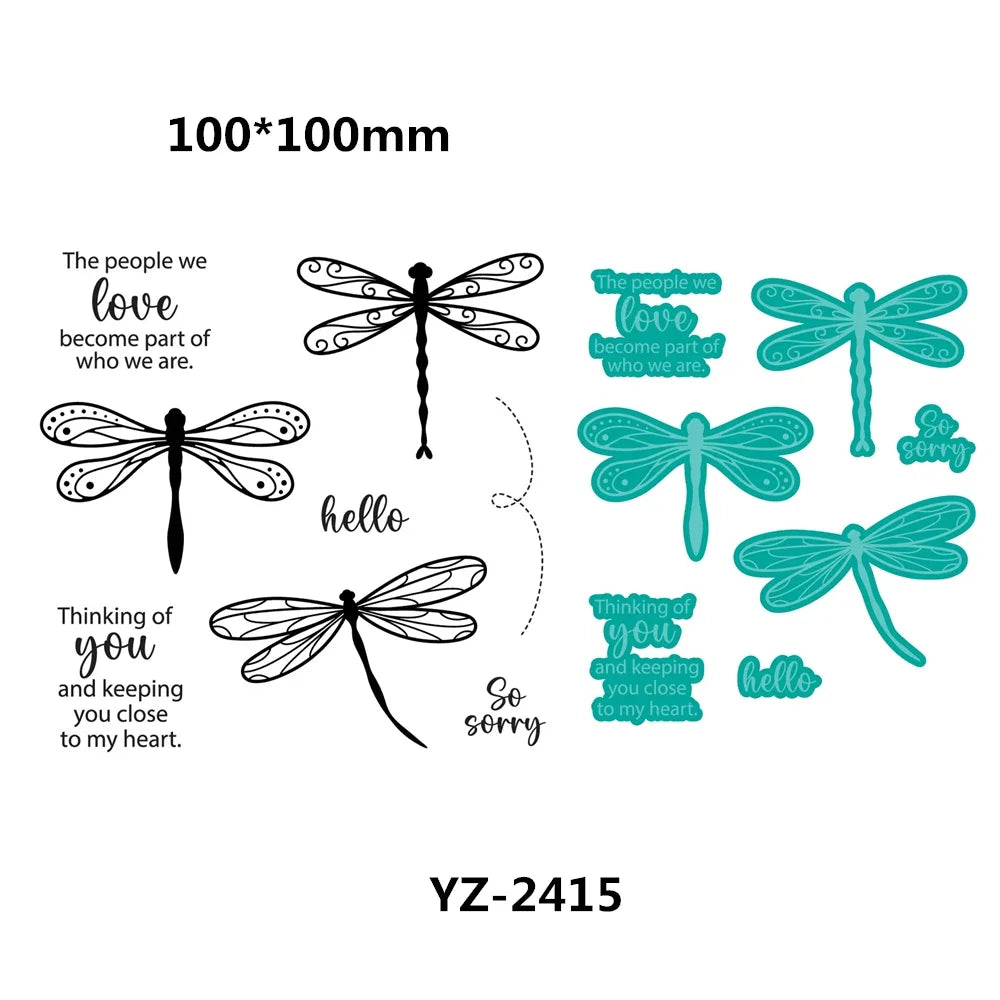 Daily Grind Autumn Bears Occasion Flowers Sunshine 2024 Newest Cutting Dies Clear Stamp Stencil for Scrapbooking Paper Making