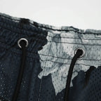 Summer New men short pant Rose Design Casual Shorts Street Hip Hop Fitness Polyester Fast Dry Breathable Embroidery Men Shorts