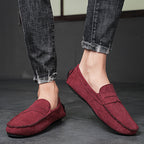 Fashion Suede Men Casual Shoes Breathable Comfort Slip-on Mens Driving Shoes Luxury Brand Men Loafers Mens Lazy Shoes Moccasins