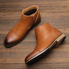 Comfortable Ankle Leather Boots For Men Boots For Men Fashion Brand