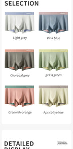 MiiOW Dry Breathable Summer Men's Panties Set Seamless Sexy Men Underwear Boxers Cotton Crotch Man Underpants Male Boxer Briefs